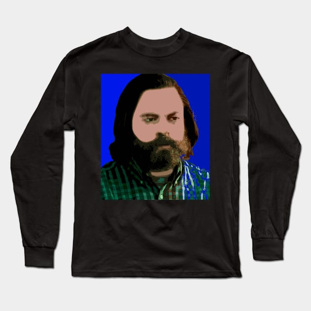 nick offerman Long Sleeve T-Shirt by oryan80